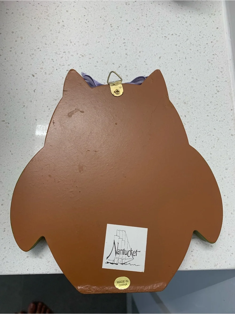 Decorative Brown and Green Owl Wall Accent